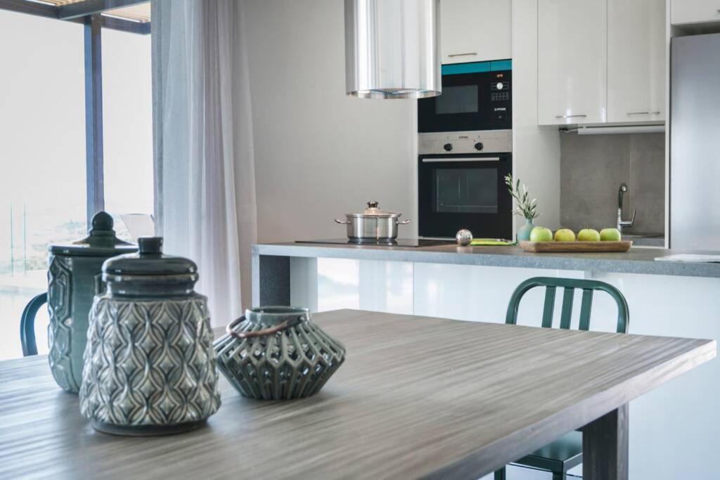 Color Villas-New Villa Green At Trapezaki With Private Pool Mousata Eksteriør billede